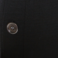 مملوكة مسبقًا فستان بربري برقبة مرتفعة و بأكمام طويلة صوف أسود مقاس وسط (ميديوم)