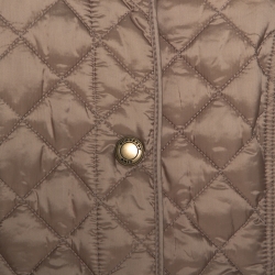 Pre Owned جاكيت بربري بريت كينكوت مبطن ألياف صناعية بيج موس مقاس كبير (لارج)