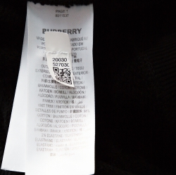 مملوكة مسبقًا Burberry Black Horseferry Print Cotton Sweatshirt S