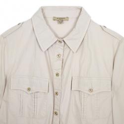مملوكة مسبقًا Burberry Military Shirt Dress XL
