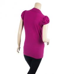 مملوكة مسبقًا Burberry Pink Check Placket Polo Shirt S