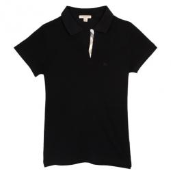 Pre Owned Burberry Women Check Placket Polo T-Shirt M