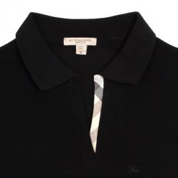 Pre Owned Burberry Women Check Placket Polo T-Shirt M