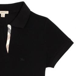 Pre Owned Burberry Women Check Placket Polo T-Shirt M
