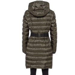 مملوكة مسبقًا Burberry Olive Green Down Puffer Belted Abbeydale Coat M