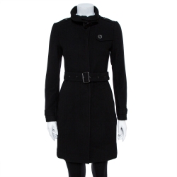 Burberry Brit Black Wool Coat S
