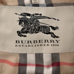 Pre Owned Burberry Beige Belted Coat S