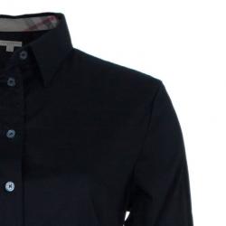 مملوكة مسبقًا Burberry Black Contrast Cuff Shirt M