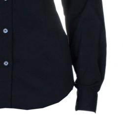مملوكة مسبقًا Burberry Black Contrast Cuff Shirt M