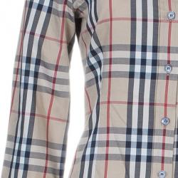 مملوكة مسبقًا قميص بربري نوفاشيك أزرار أمامية XS