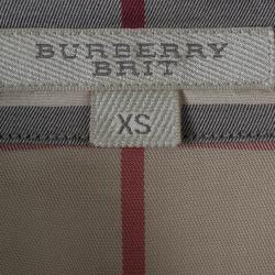 مملوكة مسبقًا قميص بربري نوفاشيك أزرار أمامية XS