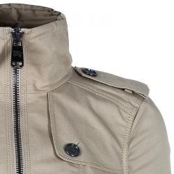 Pre Owned Burberry Beige Zip Front Jacket S