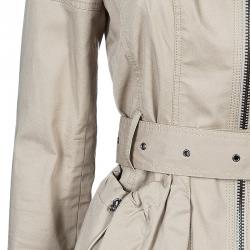 Pre Owned Burberry Beige Zip Front Jacket S