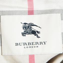 Pre Owned Burberry Beige Zip Front Jacket S