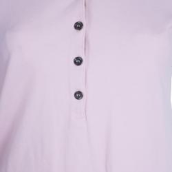 Pre Owned Burberry Brit Contrast Novacheck Sleeve Polo Shirt L