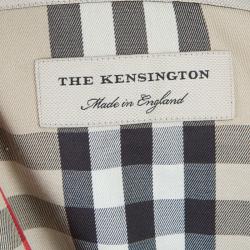 Pre Owned Burberry Black Kensington Trenchcoat M