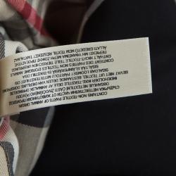 Pre Owned Burberry Black Kensington Trenchcoat M