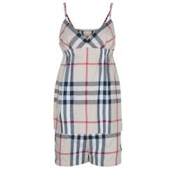 Pre Owned Burberry Novacheck Top And Shorts Set S