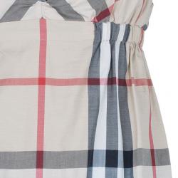 Pre Owned Burberry Novacheck Top And Shorts Set S