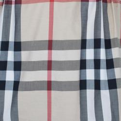 Pre Owned Burberry Novacheck Top And Shorts Set S