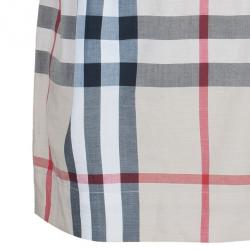 Pre Owned Burberry Novacheck Top And Shorts Set S