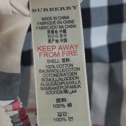 Pre Owned Burberry Novacheck Top And Shorts Set S