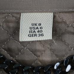 Pre Owned معطف ترينش بربري رمادي غامق مبطن S