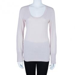 Pre Owned بلوزة بربيري بريت وردي فاتح S