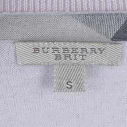 Pre Owned بلوزة بربيري بريت وردي فاتح S