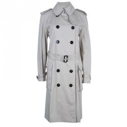 Pre Owned Burberry Beige Long Trench Coat M