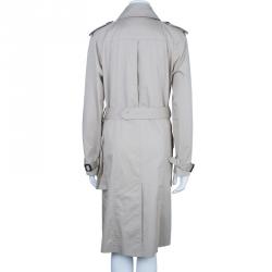 Pre Owned Burberry Beige Long Trench Coat M