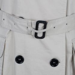 Pre Owned Burberry Beige Long Trench Coat M