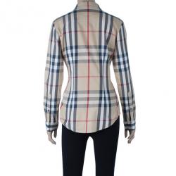 مملوكة مسبقًا Burberry Brit Novacheck Cotton Shirt S