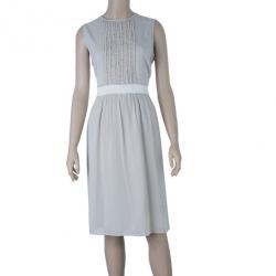 Pre Owned فستان بربري بيج بكشكشة M