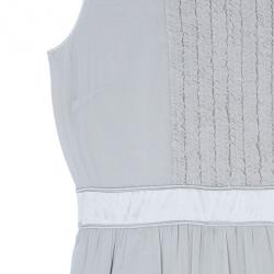 Pre Owned فستان بربري بيج بكشكشة M