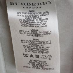 Pre Owned فستان بربري بيج بكشكشة M