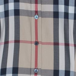 Pre Owned بلوزة قميص بربري نوفاشيك أكمام طويلة M