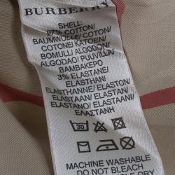 Pre Owned بلوزة قميص بربري نوفاشيك أكمام طويلة M