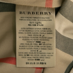 Pre Owned Burberry Tan Brown Gabardine Belted Trench Coat S