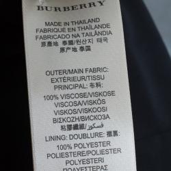 مملوكة مسبقًا Burberry Black Zip Front Utility Dress M