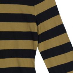 Pre Owned تي شيرت بربري مقلم بكم طويل M