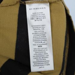 Pre Owned تي شيرت بربري مقلم بكم طويل M