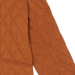 Pre Owned Burberry Tangerine Diamond Quilted Jacket M