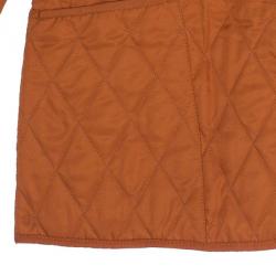 Pre Owned Burberry Tangerine Diamond Quilted Jacket M
