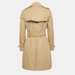 Burberry Beige Cotton The Short Islington Trench Coat S
