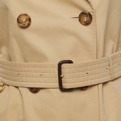Burberry Beige Cotton The Short Islington Trench Coat S