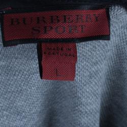 Pre Owned Burberry Sport Men's Two Piece Grey Tracksuit L