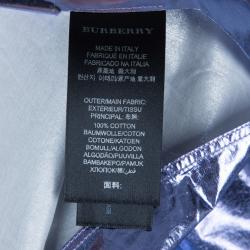 Pre Owned Burberry Metallic Button Down Top S