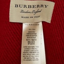 مملوكة مسبقًا Burberry Black Double-Faced Wool Blend Poncho One Size
