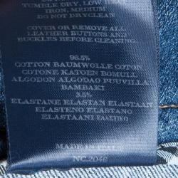 مملوكة مسبقًا Burberry Denim Pleated Mini Skirt S